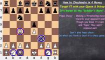آموزش ترفندهای شطرنج - انواع حمله در شطرنج - کیش و مات در چهار حرکت