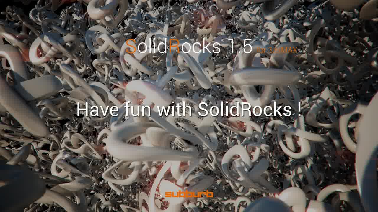 دانلود پلاگین 2.3.1 SolidRocks برای تری دی مکس