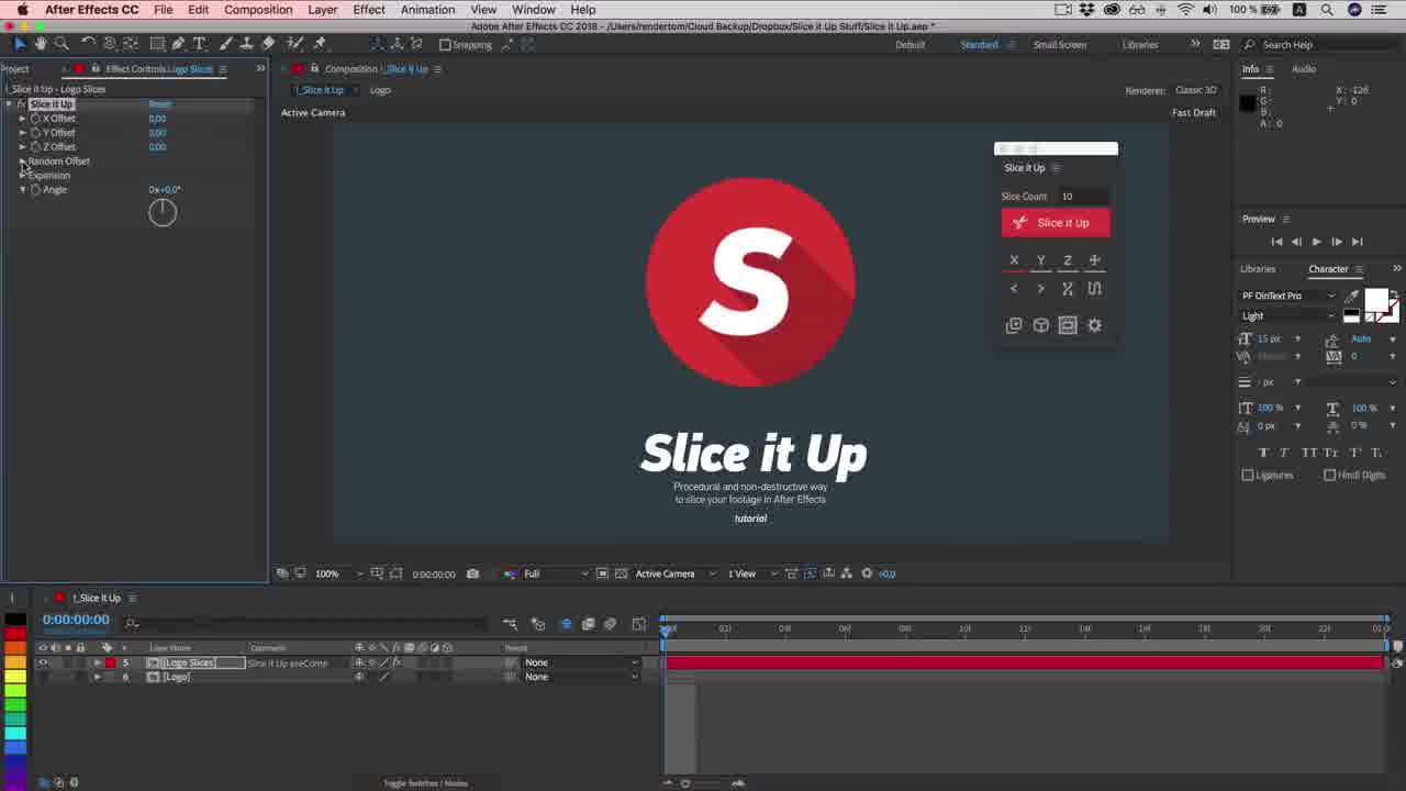 دانلود اسکریپت Slice it Up v2.0 برای افترافکت