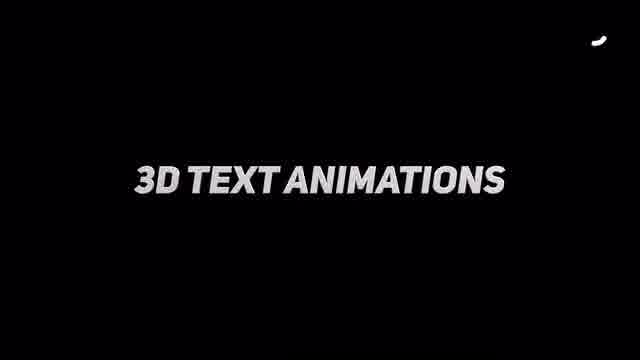 پروژه فاینال کات پرو انیمیشن متن سه بعدی 3D Text Animations